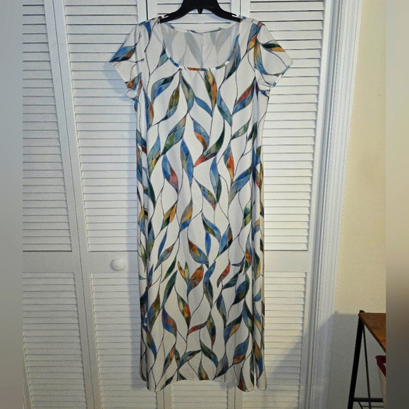 SHEIN VCAY Women's L  Short Sleeve Maxi Dress - Picture 3 of 13